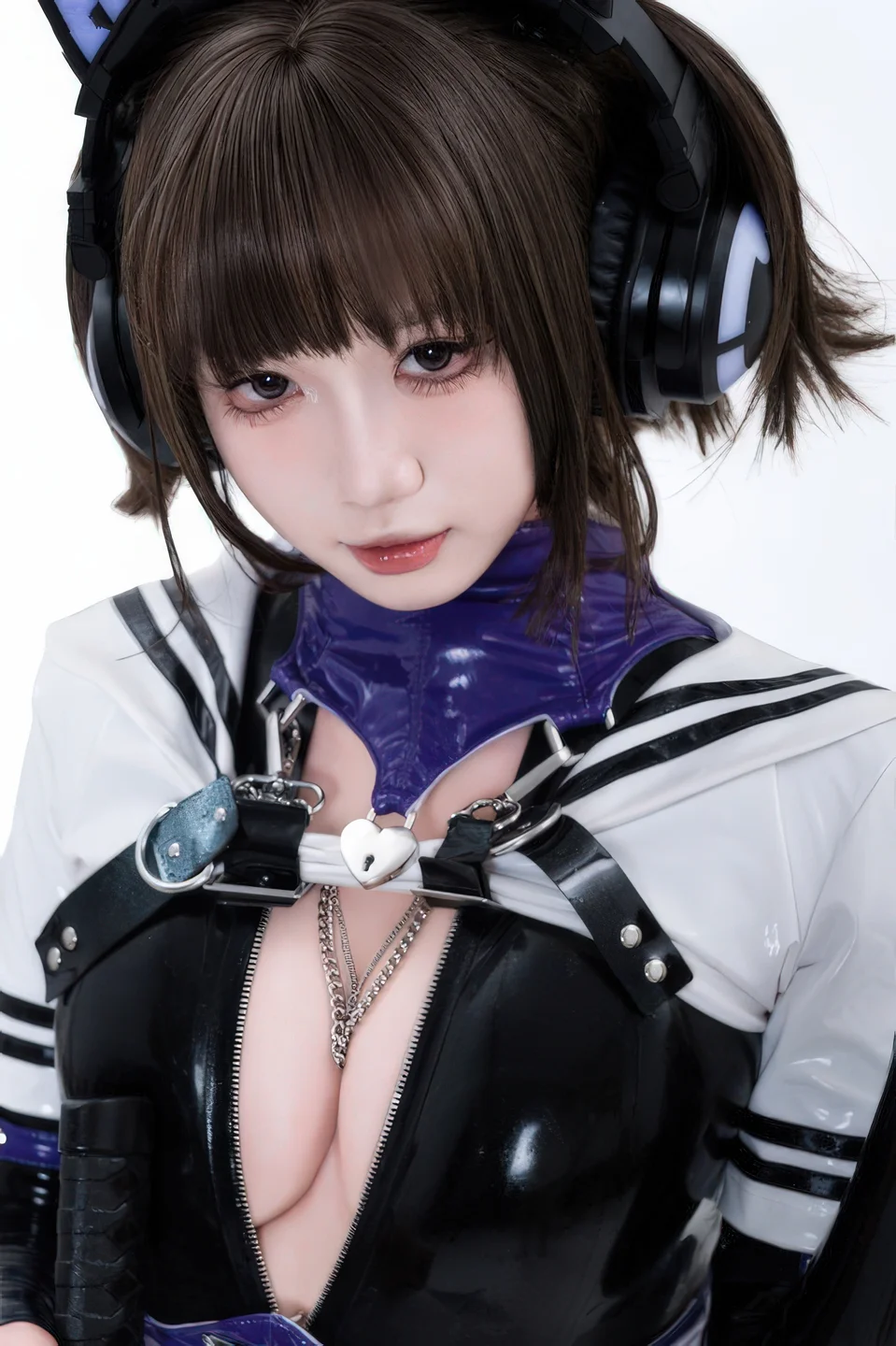 柒柒要乖哦 - No.066 白棚胶衣 [78P-231MB] tg@simisebaisi 【丝足阁】022.webp